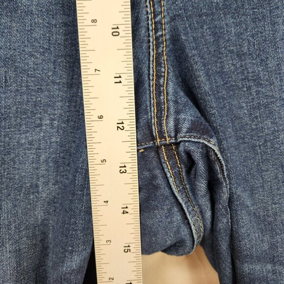 Torrid Jeggings Super Soft Women's 22R  Mid Rise Ankle Distressed Denim Blue - Picture 4 of 8